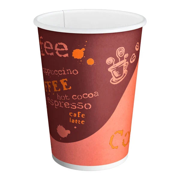 Hot Poly Paper Cups 12oz - (RL-HPPC-12)