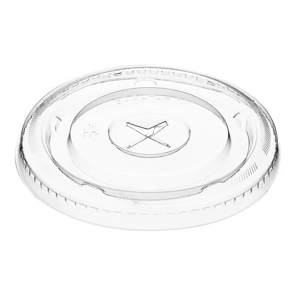 Cold PET Plastic Cups Flat Lid 98mm Clear - (RL-CPPCFL-98)