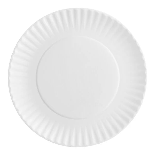 White Uncoated Paper Plate 9' - (RL-WUPP-9)