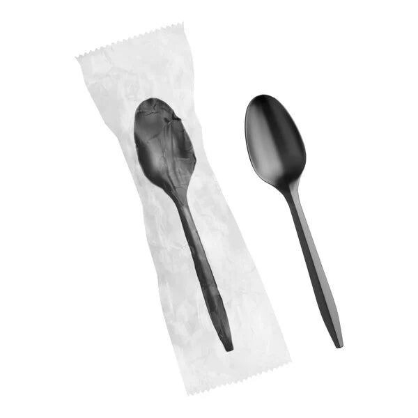 Heavy Weight Plastic Tea Spoons Individually Wrapped - (RL-HWPTSWIW)