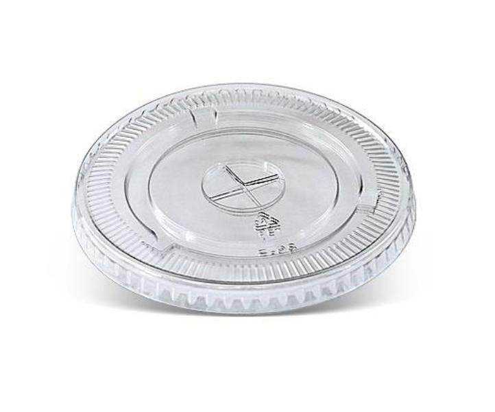Vasos de plástico PET para bebidas frías, tapa plana, 98 mm, transparentes - (RL-CPPCFL-98)