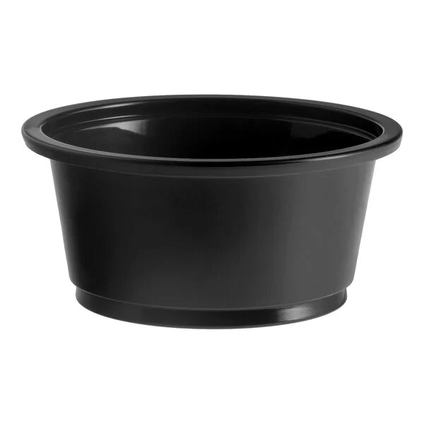 Disposable Plastic Portion Cup 2oz Black - (RL-DPPL-2-BLK)