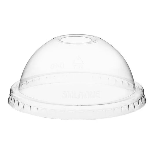 Cold PET Plastic Cups Dome Lid 1" Hole Clear - (RL-CPPCDL-1)