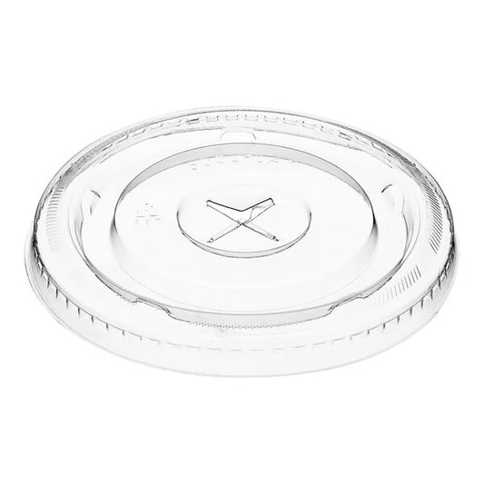 Cold PET Plastic Cups Flat Lid 98mm Clear - (RL-CPPCFL-98)