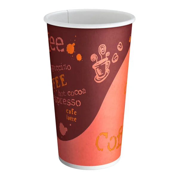 Hot Poly Paper Cups 16oz - (RL-HPPC-16)