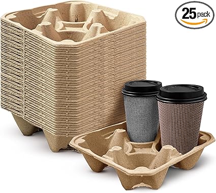 4 Cup Disposable Drink Carrier Holder - 300 (RL-4CDDCH-300)