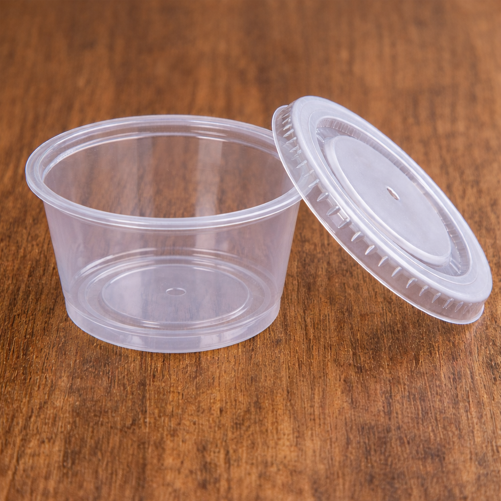 Solo Disposable Plastic 4 Oz Cups with Lids (RL-SDP4CL)