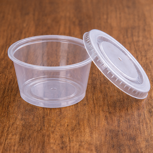 Solo Disposable Plastic 4 Oz Cups with Lids (RL-SDP4CL)