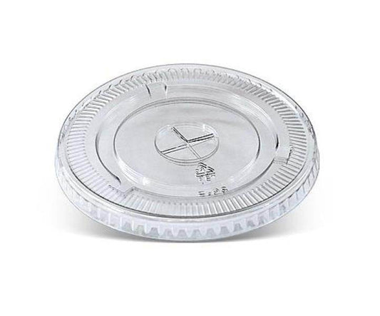 Vasos de plástico PET para bebidas frías, tapa plana, 98 mm, transparentes - (RL-CPPCFL-98)