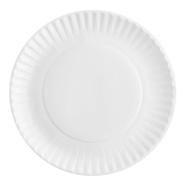 White Uncoated Paper Plate 9' - (RL-WUPP-9)