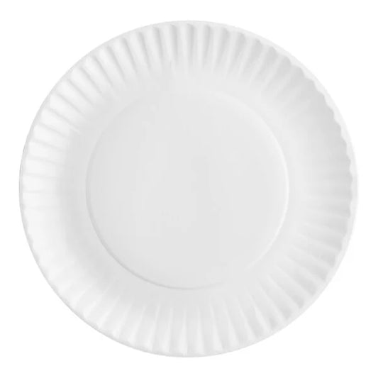White Uncoated Paper Plate 9' - (RL-WUPP-9)
